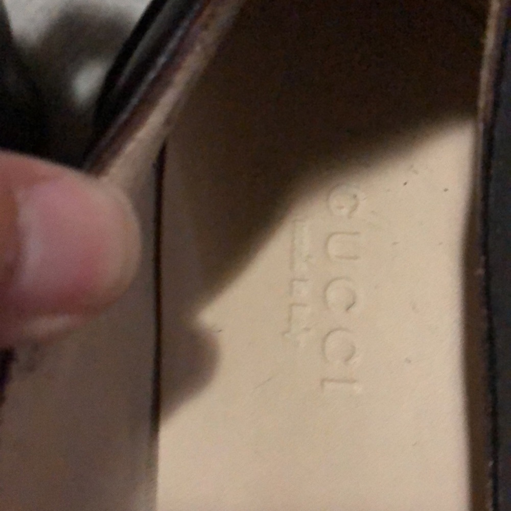 TODAY ONLY:Authentic GUCCI Penny Loafer Brown Leather Shoes Size 37C Made Italy - Picture 2 of 13